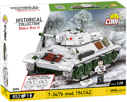 COBI Historical Collection WWII T-34/76 mod 1941/42 2-in-1 (PL/SOV) Tank