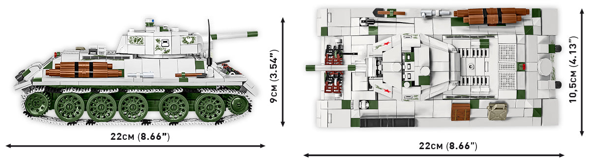 COBI Historical Collection WWII T-34/76 mod 1941/42 2-in-1 (PL/SOV) Tank