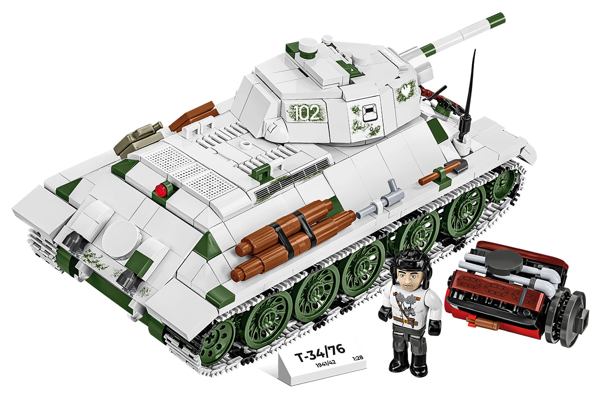 COBI Historical Collection WWII T-34/76 mod 1941/42 2-in-1 (PL/SOV) Tank