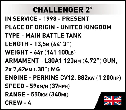 COBI Armed Forces CHALLENGER 2 Tank