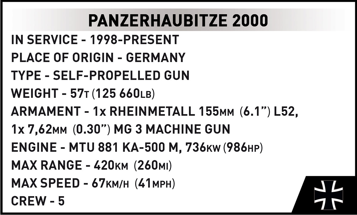 COBI Armed Forces Panzerhaubitze 2000 Tank