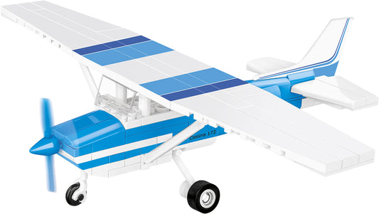 COBI Cessna 172 Skyhawk, White-Blue