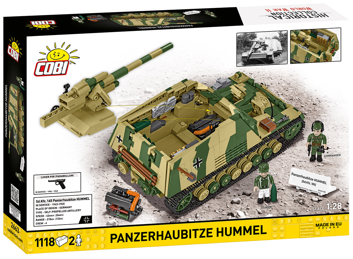 COBI Historical Collection WWII Panzerhaubitze Hummel Building Set, 1118 Pieces