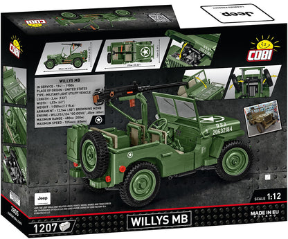 COBI Historical Collection WWII JEEP Willys MB 1:12 Scale Vehicle