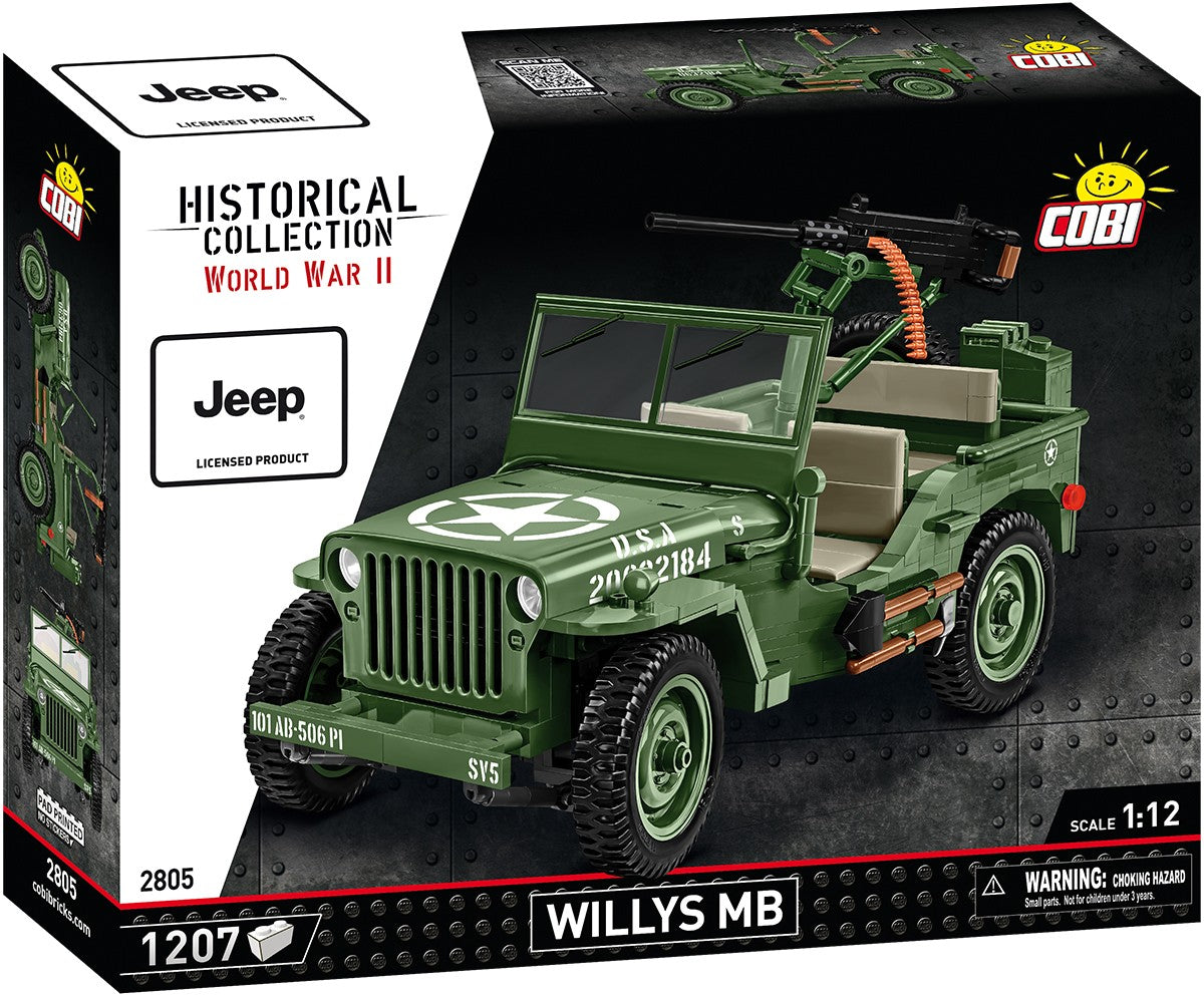 COBI Historical Collection WWII JEEP Willys MB 1:12 Scale Vehicle