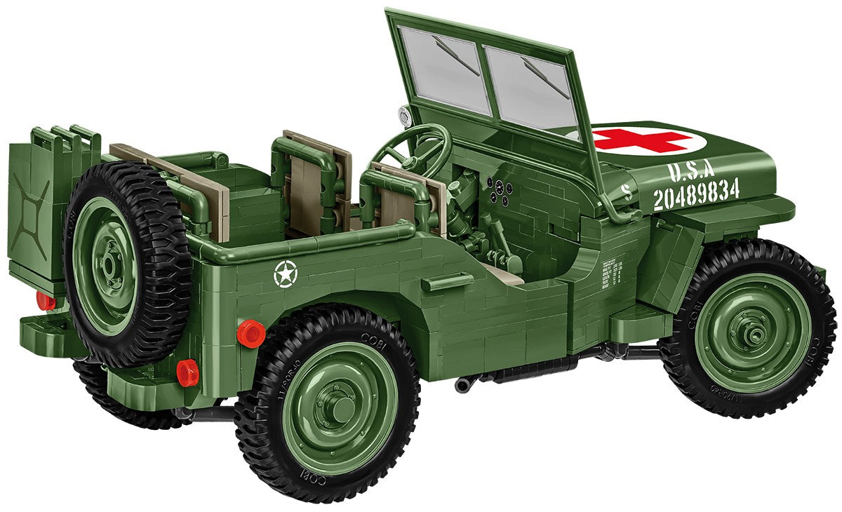 COBI Historical Collection WWII JEEP Willys MB, Medical 1:12 Scale Vehicle