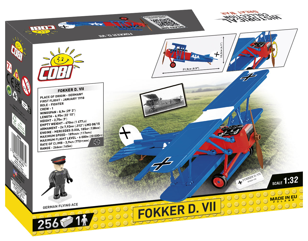 COBI Historical Collection: Great War FOKKER D. VII Plane