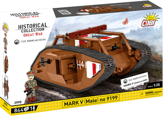 COBI Historical Collection Great War MARK V (Male) no. 9199 Tank