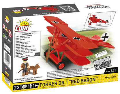 COBI Historical Collection: Great War FOKKER DR.1 "RED BARON" Plane