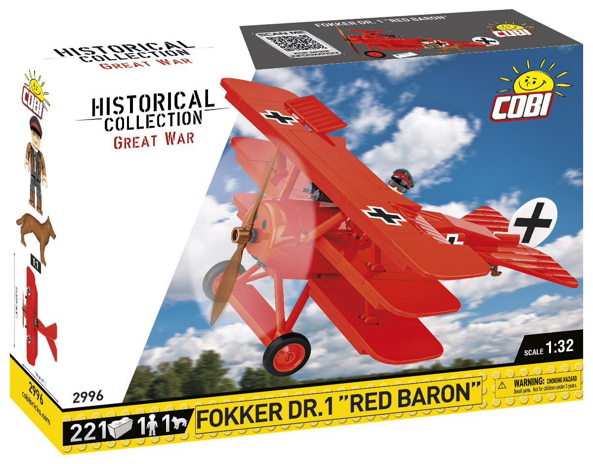 COBI Historical Collection: Great War FOKKER DR.1 "RED BARON" Plane