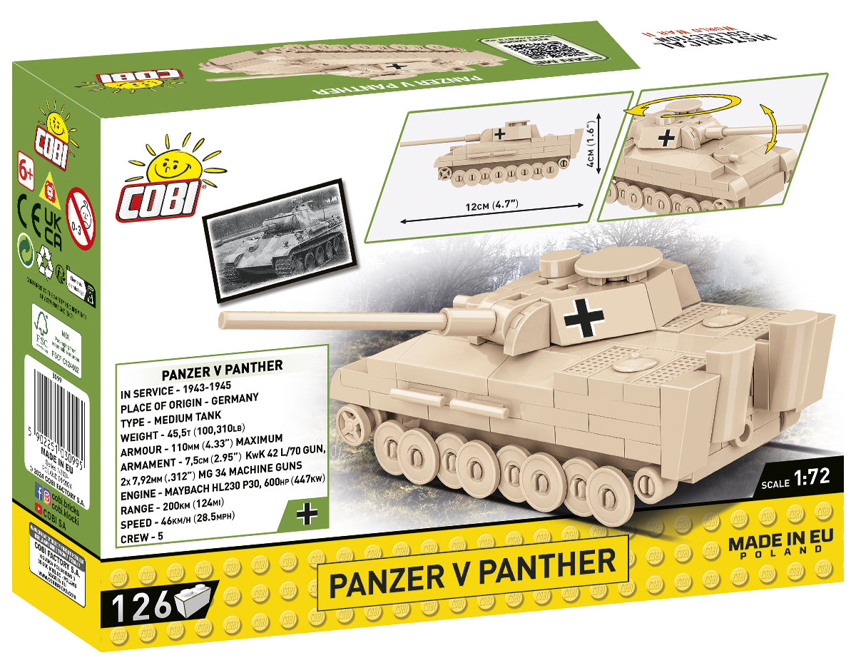 COBI Historical Collection WWII Panzer V Panther Tank