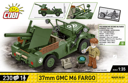 COBI Historical Collection WWII 37mm GMC M6 FARGO Armored Vehicle