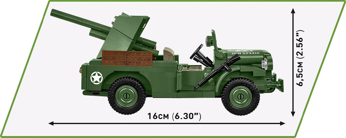 COBI Historical Collection WWII 37mm GMC M6 FARGO Armored Vehicle