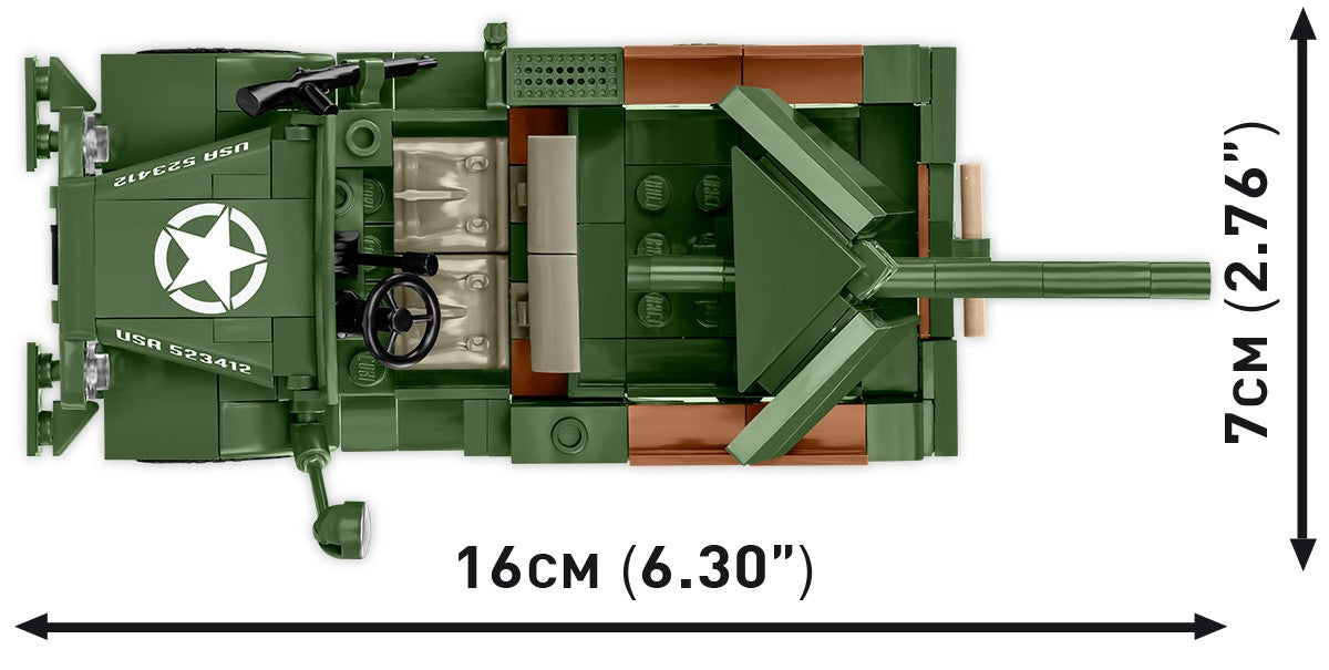 COBI Historical Collection WWII 37mm GMC M6 FARGO Armored Vehicle