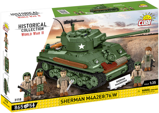 COBI Historical Collection WWII M4A2E8 Sherman "Easy Eight" Tank Model