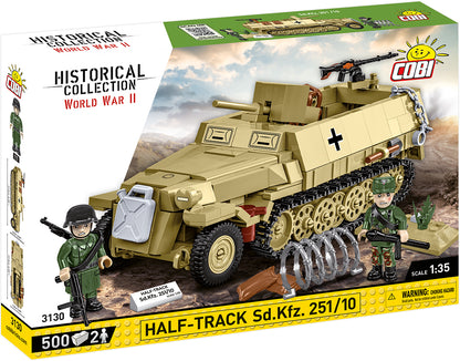 COBI Historical Collection WWII Half-Track Sd. Kfz. 251/10 Vehicle Model