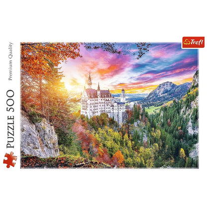 Trefl 500 piece Jigsaw Puzzle, View of the Neuschwanstein Castle, Germany