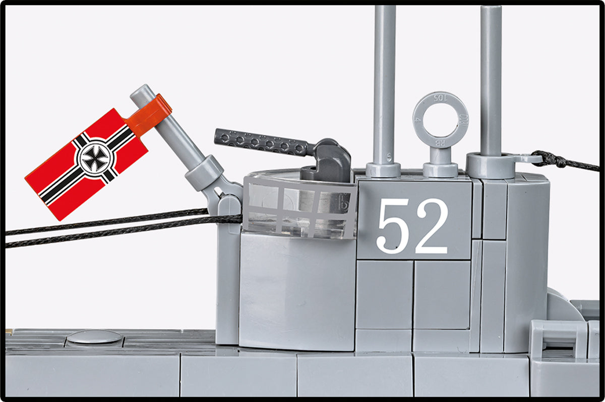 COBI Historical Collection WWII German Submarine Type VIIB (U-boat U-52) Building Set, 474 Pieces