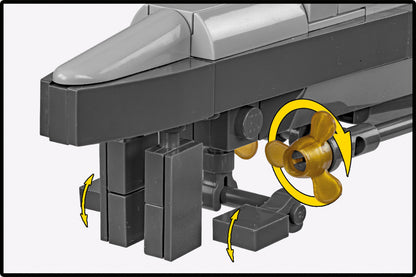 COBI Historical Collection WWII German Submarine Type VIIB (U-boat U-52) Building Set, 474 Pieces