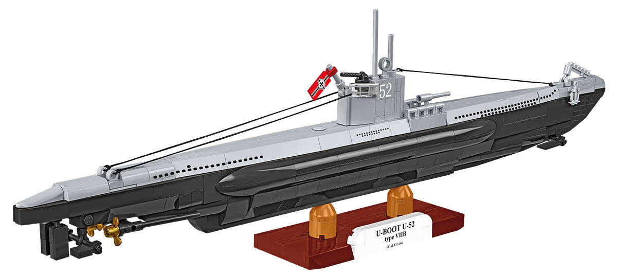 COBI Historical Collection WWII German Submarine Type VIIB (U-boat U-52) Building Set, 474 Pieces