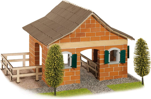 Teifoc Big Horse Stable Brick Construction Set, 430 Building Blocks