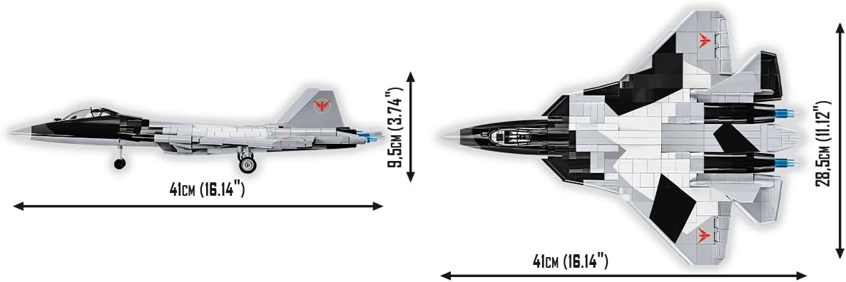 COBI Top Gun Maverick Enemy Strike Jet Building Set, 851 Pieces