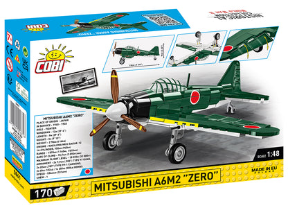 COBI Historical Collection WII MITSUBISHI A6M2 "ZERO" Japanese Fighter Plane