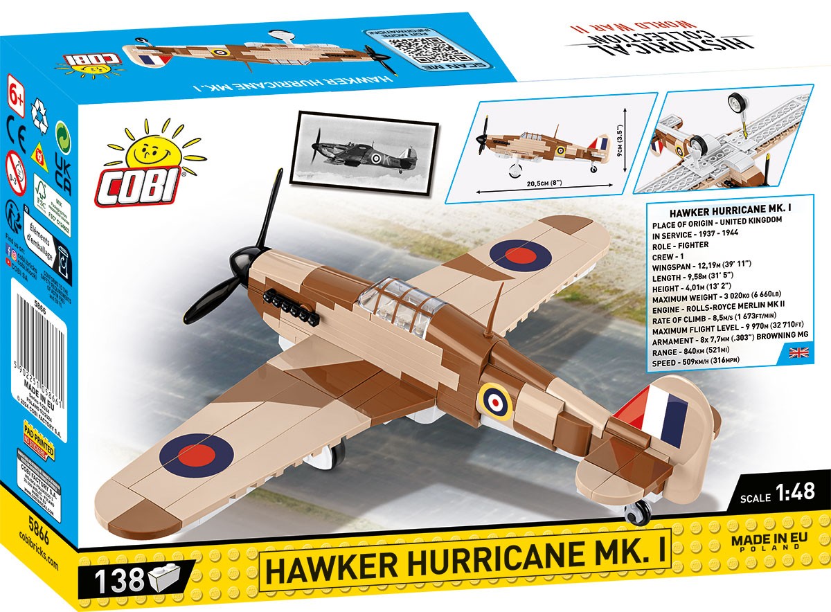 COBI Historical Collection WWII Hawker Hurricane Mk. I Plane