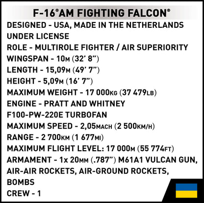 COBI Armed Forces F-16 Fighting Falcon