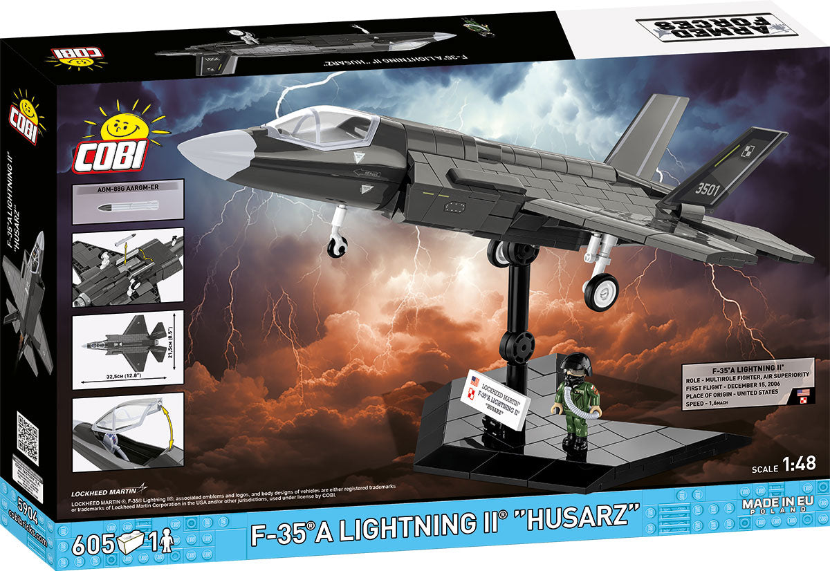 COBI Armed Forces F-35A Lightning II "HUSARZ", 605 Pieces