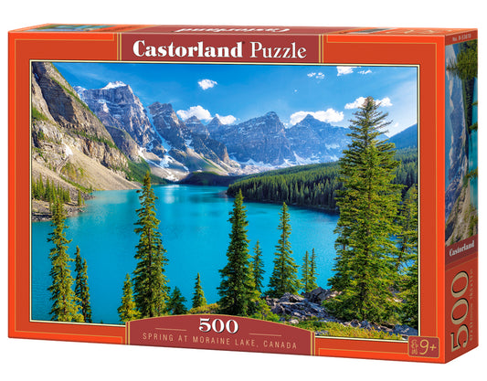 Castorland Spring at Moraine Lake, Canada 500 Piece Jigsaw Puzzle