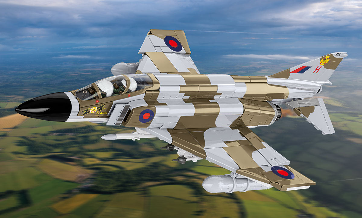 COBI Armed Forces British F-4M Phantom II Aircraft Building Set, 728 Pieces