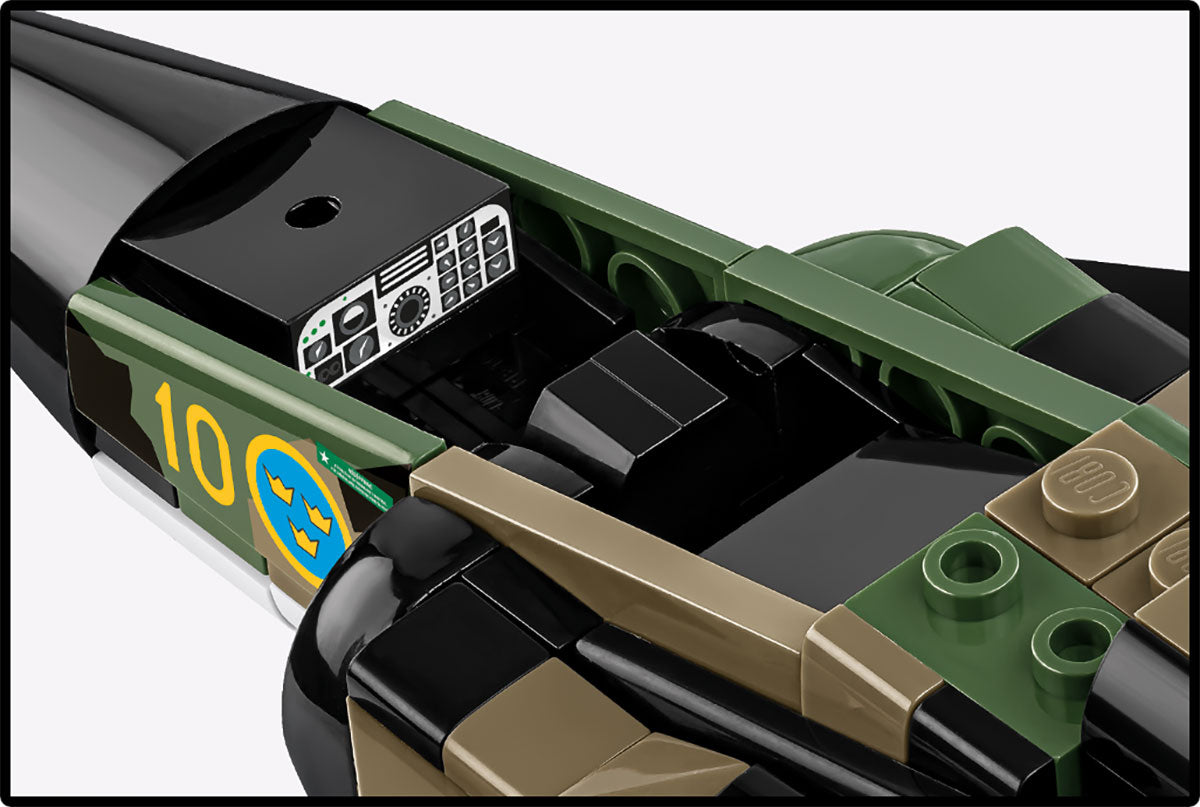 COBI Armed Forces SAAB AJS37 Viggen Aircraft Building Set, 911 Pieces