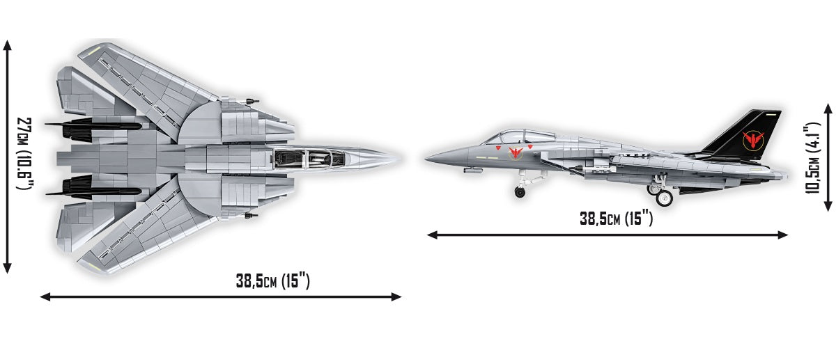 COBI TOP GUN Grumman F-14 Tomcat 1:48 Scale, 869 Pieces