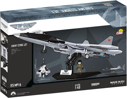 COBI Top Gun Maverick Enemy Strike Jet Building Set, 851 Pieces