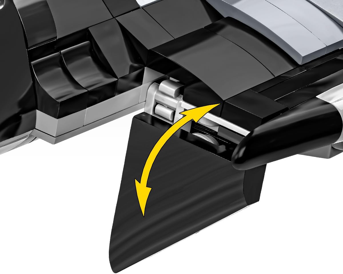 COBI Top Gun Maverick Enemy Strike Jet Building Set, 851 Pieces