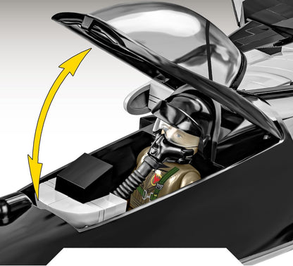 COBI Top Gun Maverick Enemy Strike Jet Building Set, 851 Pieces