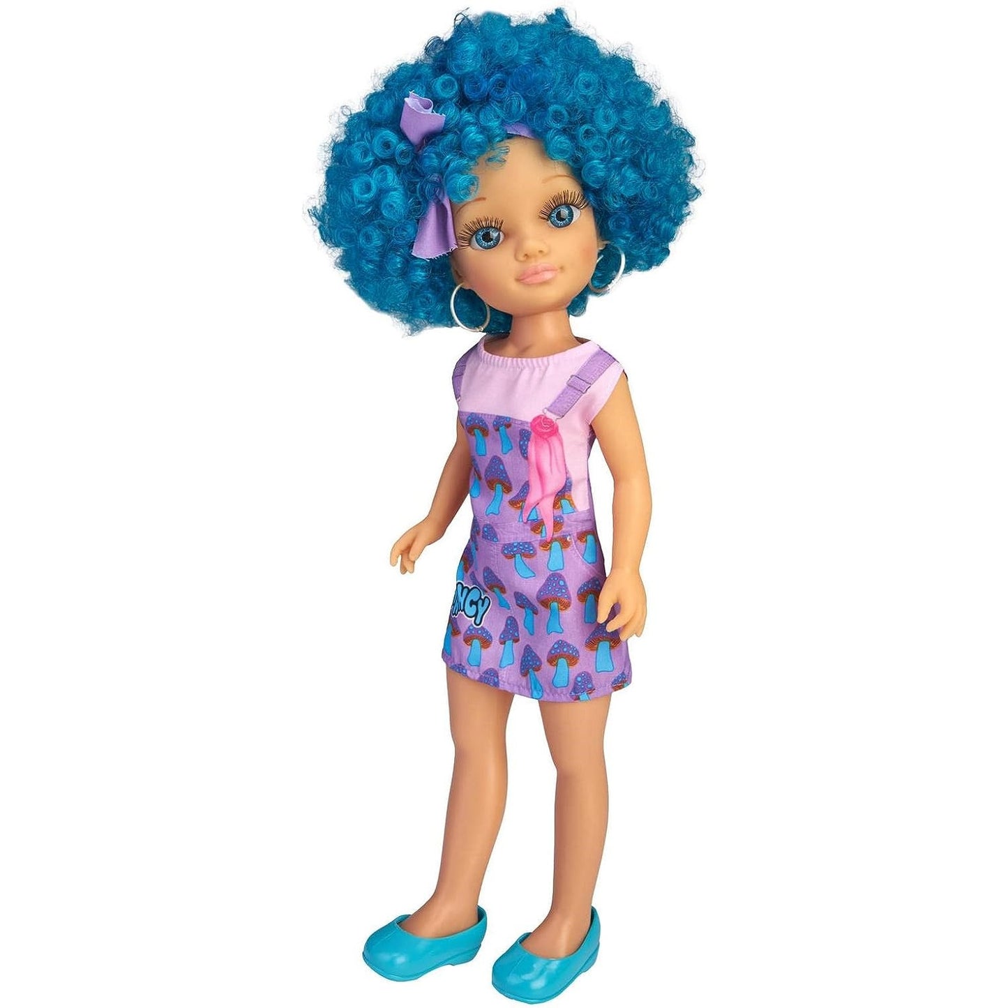 Nancy Curly Power Fashion Doll with Blue Hair, 16" Doll