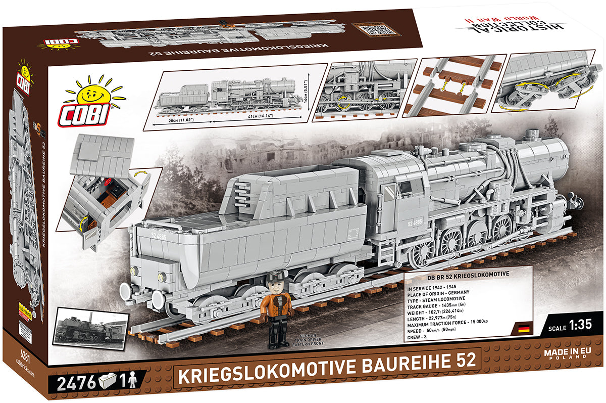 COBI Historical Collectiion Kriegslokomotive Baureihe 52 Steam Locomotive
