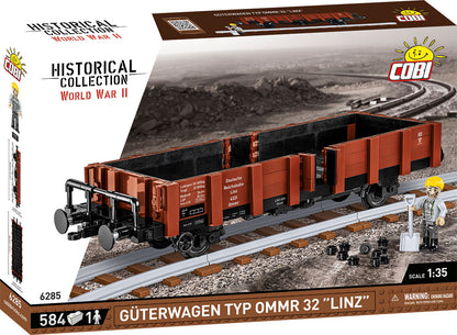 COBI Historical Collection WWII Güterwagen Type Ommr 32 "LINZ" Locomotive