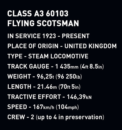 COBI Historical Collection Flying Scotsman British Steam Locomotive 1:35 Scale Building Set