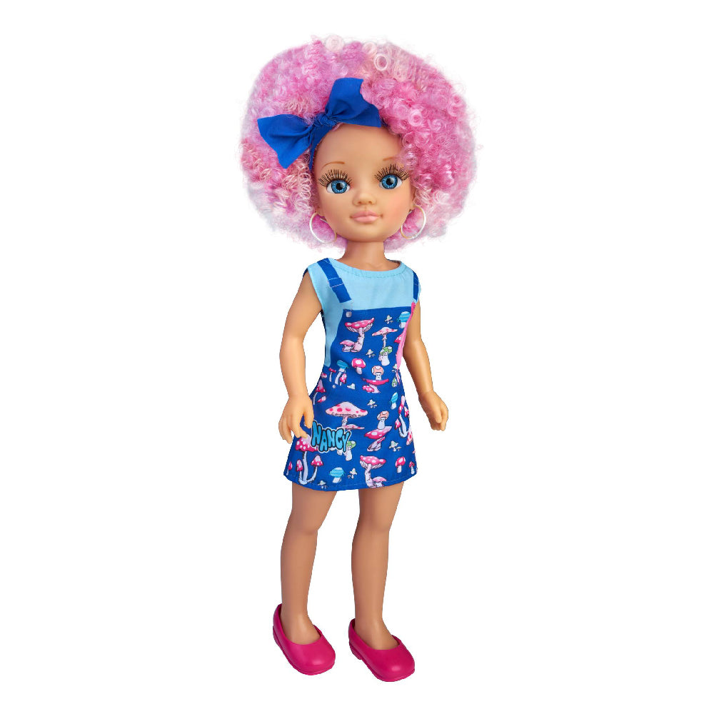 Nancy Curly Power Fashion Doll with Pink Hair, 16" Doll