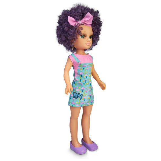 Nancy Curly Power Fashion Doll with Purple Hair, 16" Doll