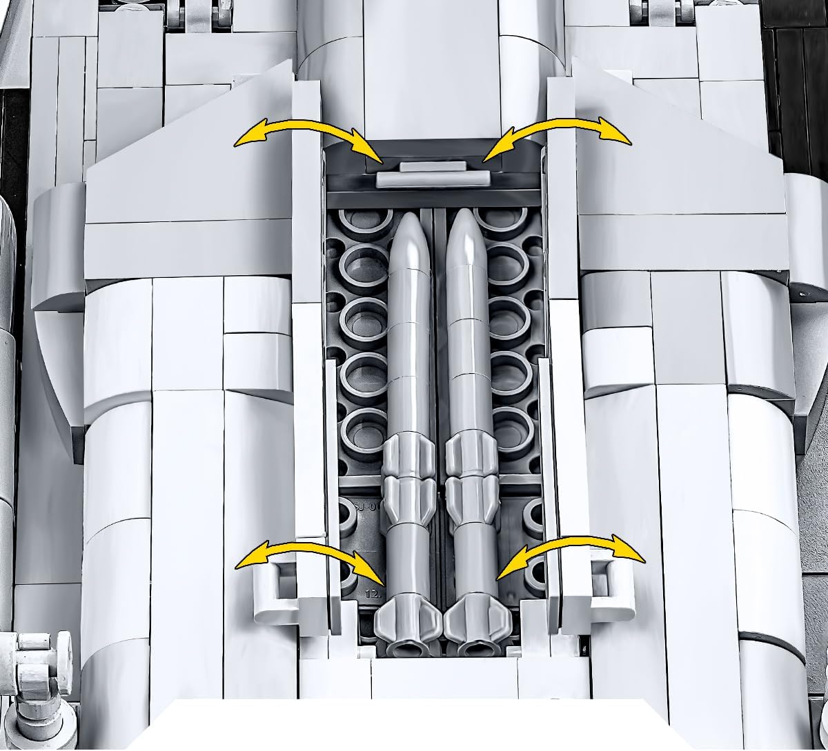 COBI Top Gun Maverick Enemy Strike Jet Building Set, 851 Pieces