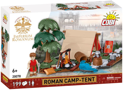 COBI Imperium Romanum Roman Camp - Tent Building Set, 198 Pieces