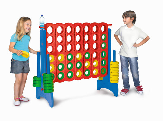 Feber Mega 4 In-Line Game (Primary Color) for Indoor or Outdoor Play