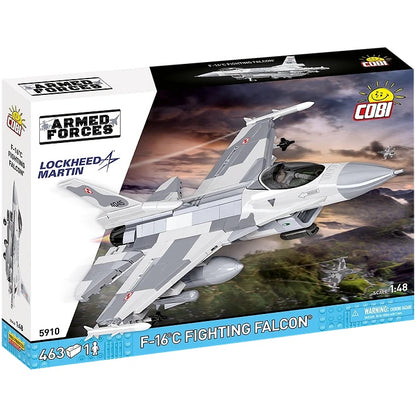 COBI Armed Forces SU-57 Felon Aircraft F-16C Fighting Falcon (PL) Plane Building Set, 463 Pieces