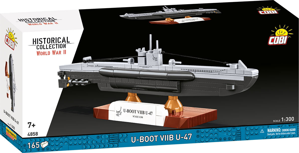 COBI Historical Collection WWII U-BOAT VIIB U-47 Building Set, 165 Pieces
