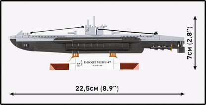 COBI Historical Collection WWII U-BOAT VIIB U-47 Building Set, 165 Pieces