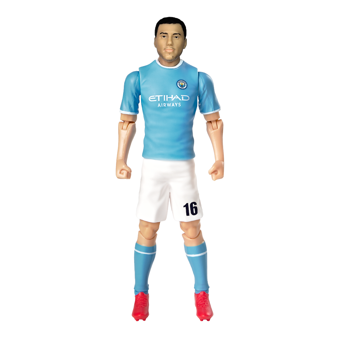 Banbo Toys SOCKERS Manchester City F.C. Rodrigo "Rodri" Hernández Cascante 8" Collectible Soccer Action Figure